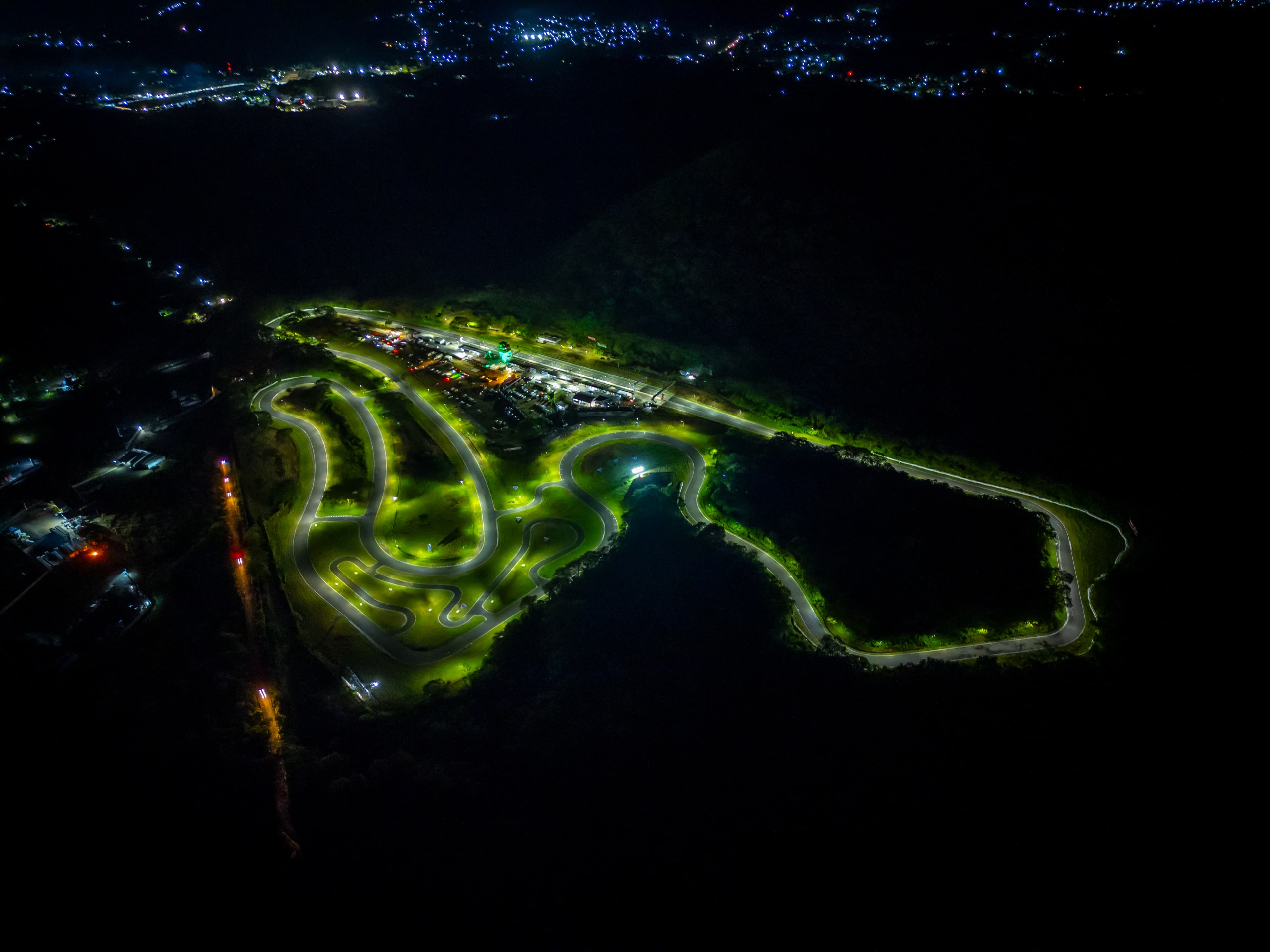Vista aérea del circuito principal